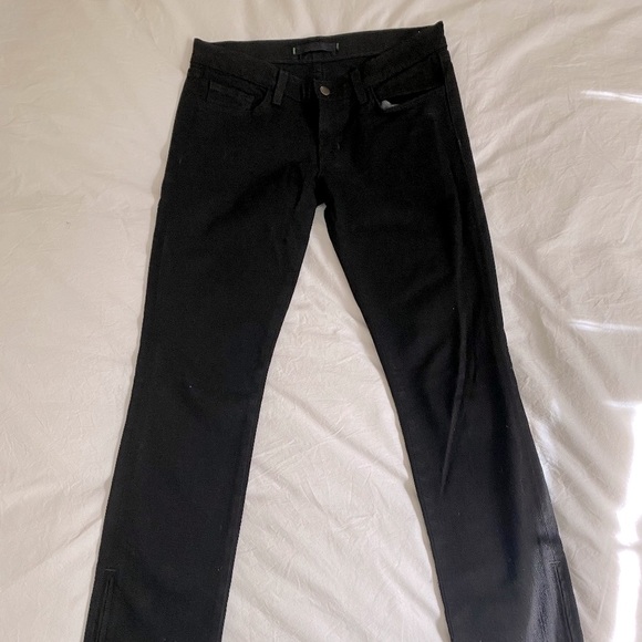 J Brand The Deal Mid-Rise Pencil Zipper Ankles Noir 27 (Never Worn!) - Picture 2 of 6